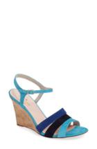 Women's Kate Spade New York Strappy Wedge Sandal M - Blue/green