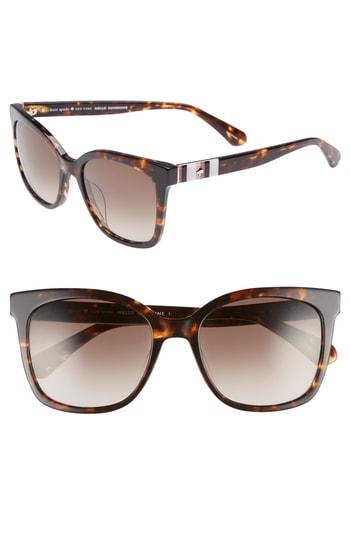 Women's Kate Spade New York Kiya 53mm Sunglasses - Dark Havana