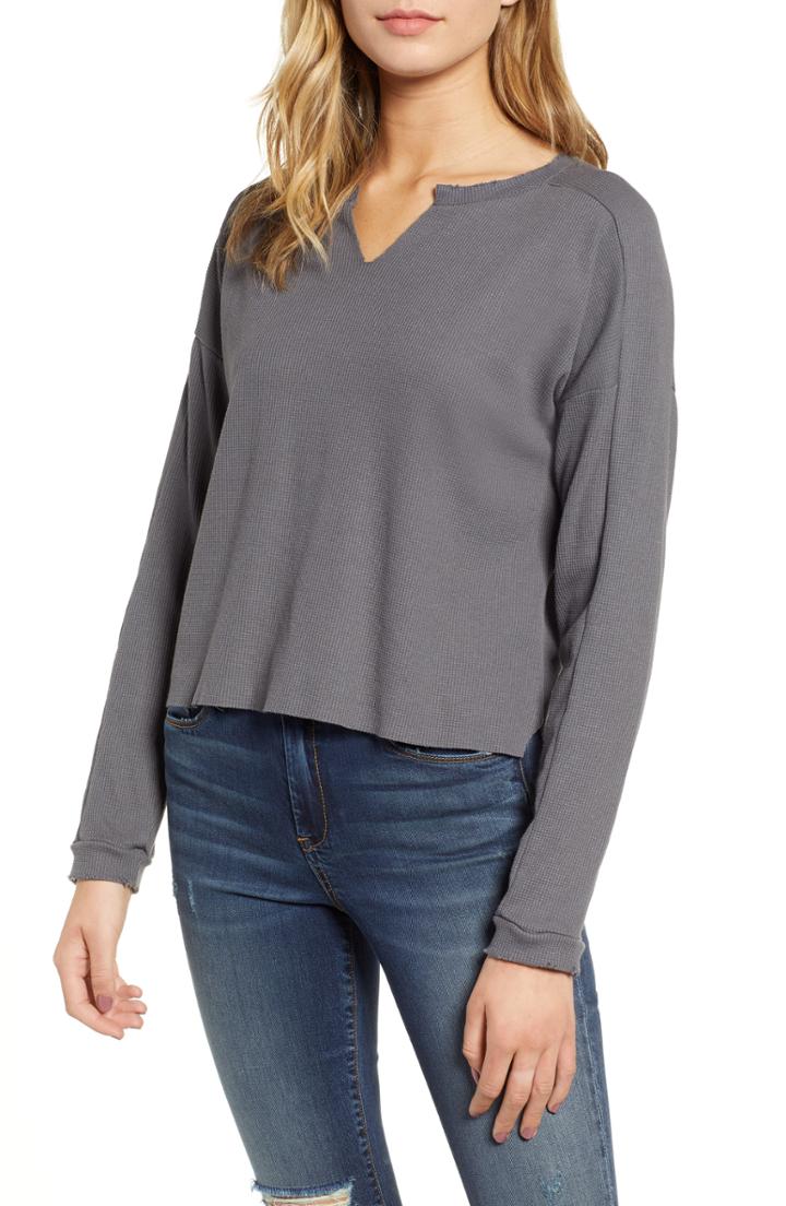 Women's Pst By Project Social T Notch Neck Waffle Tee