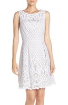 Women's Adrianna Papell Lace Fit & Flare Dress - White