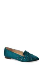 Women's Sole Society Letticah Crystal Embellished Loafer M - Green