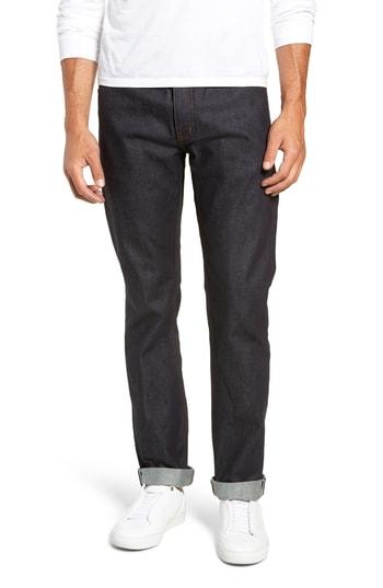 Men's Dr. Denim Jeansmaker Gus Slim Straight Leg Raw Selvedge Jeans - Blue