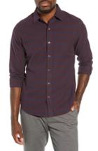 Men's Bonobos Unbutton Down Slim Fit Check Sport Shirt, Size R - Blue