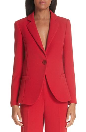 Women's Emporio Armani Cavalry One-button Blazer Us / 36 It - Red