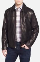 Men's Cole Haan Lambskin Leather Jacket, Size - Black (online Only)