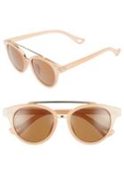 Women's Leith 50mm Brow Bar Sunglasses - Taupe Gold