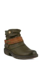 Women's Spring Step Murna Bootie .5-6us / 36eu - Green