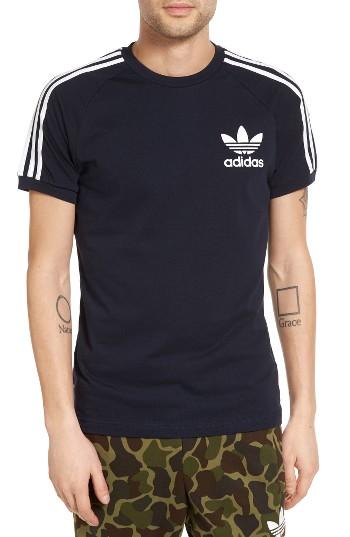 Men's Adidas Originals 'california' Raglan Crewneck T-shirt - Blue