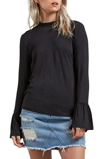 Women's Volcom Flamingo Bell Sleeve Tee - Black