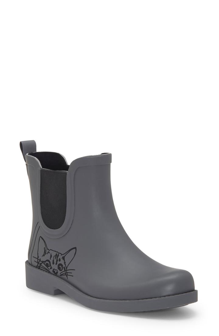 Women's Ed Ellen Degeneres Wallita Rain Boot M - Grey
