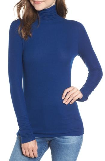 Women's Ag Chels Ribbed Turtleneck Sweater - Blue