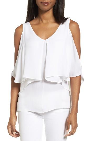 Women's Kobi Halperin Ziva Cold Shoulder Silk Blouse - White