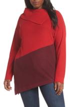 Women's Vince Camuto Asymmetrical Colorblock Tunic Sweater