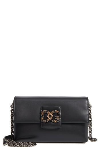 Dolce & Gabbana Medium Millennials Embossed Leather Shoulder Bag -
