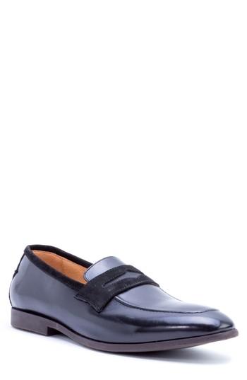 Men's Robert Graham Apron Toe Penny Loafer M - Black
