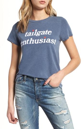Women's Junk Food Tailgate Enthusiast Tee - Blue