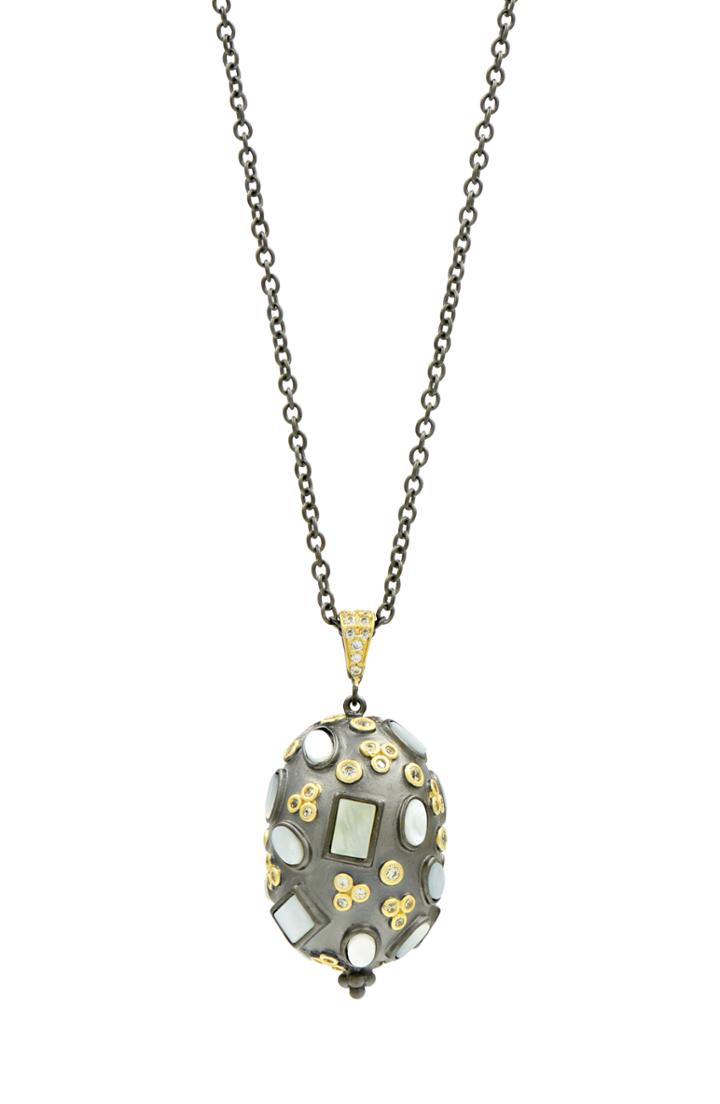 Women's Freida Rothman Imperial Multi Stone Pendant Necklace