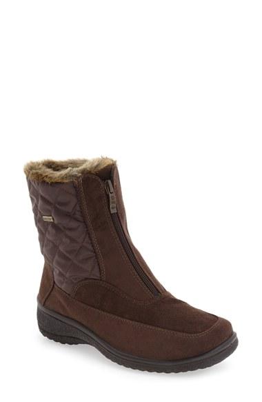 Women's Ara 'maeko' Waterproof Gore-tex Bootie M - Brown