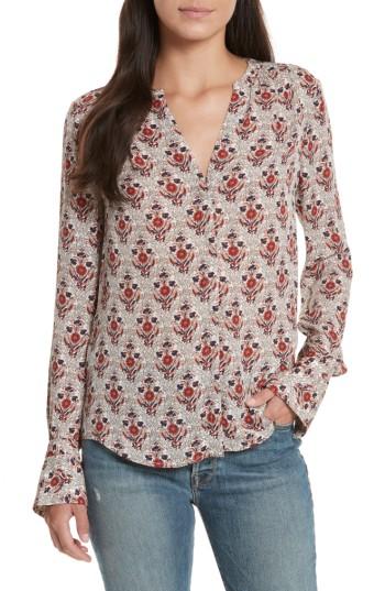 Women's Joie Jamiona Floral Silk Top - White
