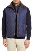 Men's Peter Millar Essex Quilted Vest, Size - Blue