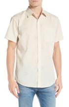 Men's Brixton Stuart Quail Print Woven Shirt - White