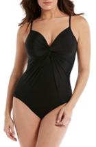 Women's Miraclesuit Rock Solid Love Knot One-piece Swimsuit - Black