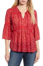 Women's Lucky Brand Lace Detail Top