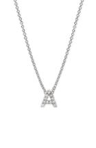 Women's Bony Levy Pave Diamond Initial Pendant Necklace (nordstrom Exclusive)