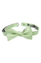 Men's Nordstrom Men's Shop Solid Silk Bow Tie, Size - Green