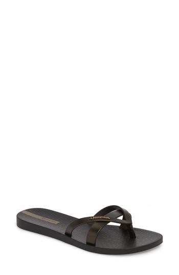 Women's Ipanema 'kirei Silk' Flip Flop M - Black