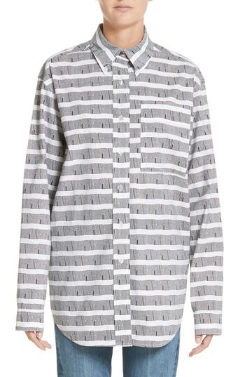 Women's Proenza Schouler Pswl Graphic Stripe Cotton Top