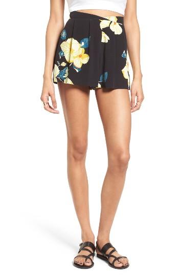 Women's Bp. Overlap Waist Shorts, Size - Black