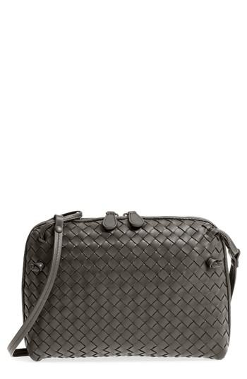 Bottega Veneta Nodini Woven Leather Crossbody Bag - Red