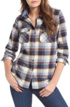 Women's Barbour Darwin Plaid Cotton Shirt Us / 8 Uk - Blue