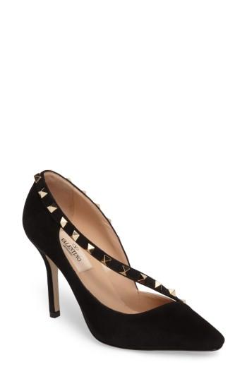 Women's Valentino Garavani Rockstud D'orsay Pump Us / 36eu - Black