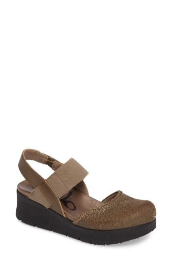 Women's Otbt Roadie Mary Jane Platform Wedge .5 M - Green