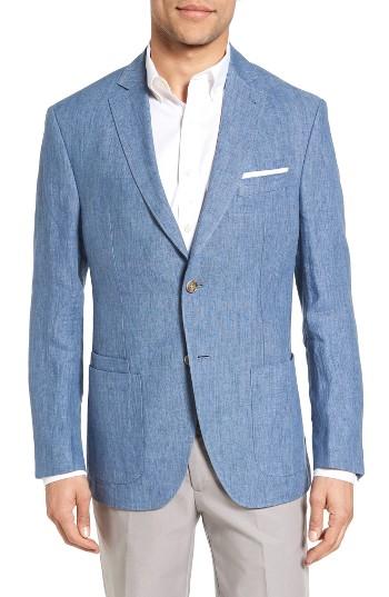 Men's Jkt New York Trim Fit Linen Blazer