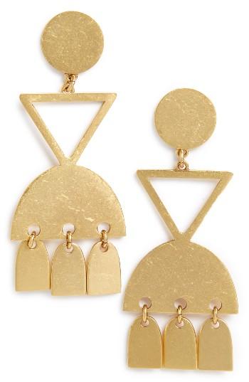 Women's Madewell Geo Statement Drop Earrings