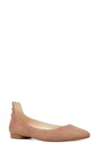 Women's Nine West Owl Skimmer Flat .5 M - Brown