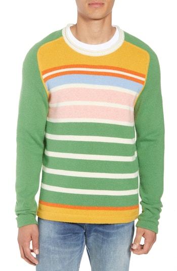 Men's Frame Classic Fit Camp Crewneck Sweater - Green