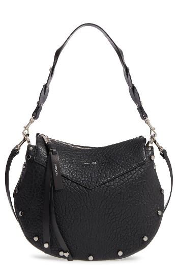Jimmy Choo Artie Studded Leather Hobo Bag -