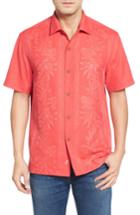 Men's Tommy Bahama Pacific Standard Fit Floral Silk Camp Shirt - Red