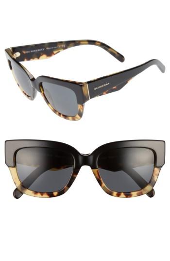 Women's Burberry 53mm Sunglasses - Black/ Havana