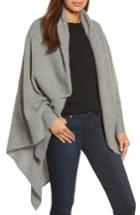 Women's Halogen Cashmere Wrap, Size - Grey