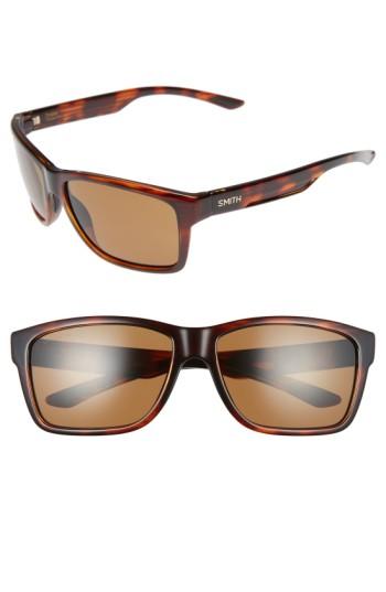 Men's Smith 'drake' 61mm Polarized Sunglasses - Tortoise