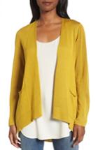 Women's Eileen Fisher Slouchy Tencel Blend Cardigan, Size - Yellow