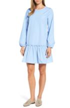 Women's Pleione Stripe Poplin Drop Waist Dress - Blue