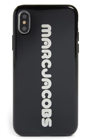 Marc Jacobs Logo Iphone X Case - Black