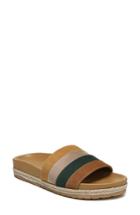 Women's Vince Alisa Striped Slide Sandal M - Brown