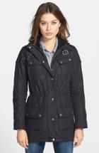 Women's Barbour 'arrow' Quilted Anorak Us / 14 Uk - Black